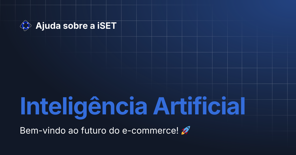 Inteligência Artificial | Ajuda sobre a iSET